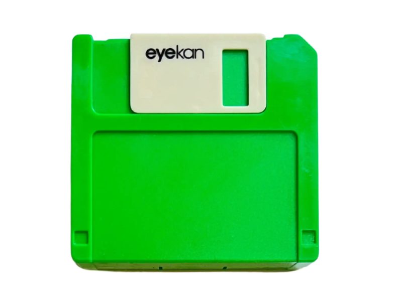 Floppy-Aufbewahrungsset für Kontaktlinsen, Farbe: Grün