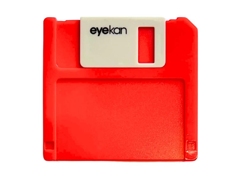 Floppy-Aufbewahrungsset für Kontaktlinsen, Farbe: Rot