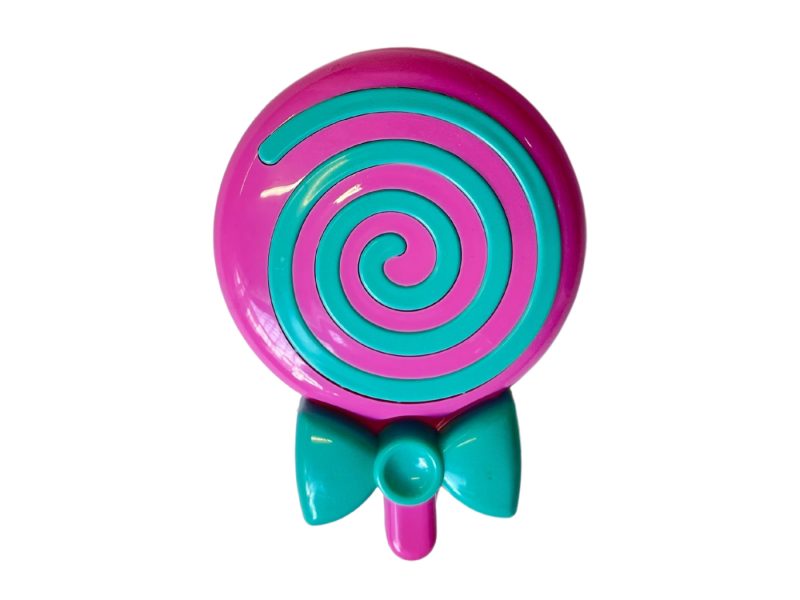Bow-Lollipop-förmiges Kontaktlinsen-Aufbewahrungsset, Farbe: lila Basis und blaue Schleife