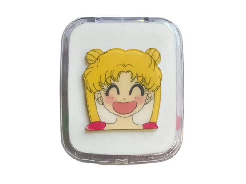 Sailor Moon-Muster-Kontaktlinsenbehälter-Set, Farbe: Weiß