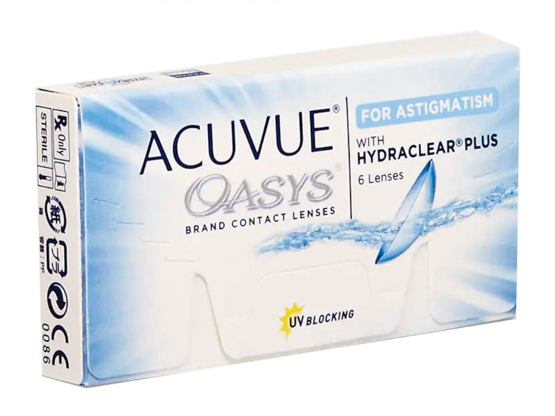 Acuvue Oasys For Astigmatism (6 stk), 1-2 wöchentliche Kontaktlinsen