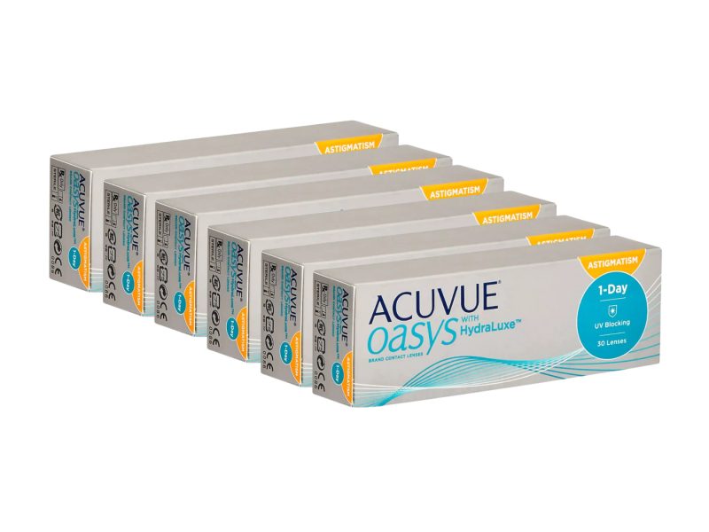 Acuvue Oasys 1-Day For Astigmatism With Hydraluxe (180 stk)