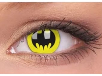   ColourVUE Crazy Batman (2 stk) , Abdeckung, 3 Monatskontaktlinsen - ohne Dioptrie