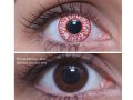 ColourVUE Crazy Bloody eye (2 stk) , Abdeckung, 3 Monatskontaktlinsen - ohne Dioptrie