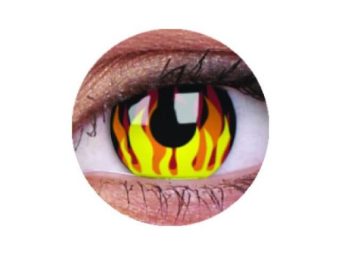   ColourVUE Crazy Flame Hot (2 stk) , Abdeckung, 3 Monatskontaktlinsen - ohne Dioptrie