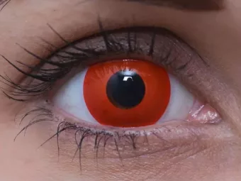   ColourVUE Crazy Red Devil (2 stk) , Abdeckung, 3 Monatskontaktlinsen