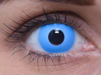   ColourVUE Crazy Sky Blue (2 stk) , Abdeckung, 3 Monatskontaktlinsen - ohne Dioptrie