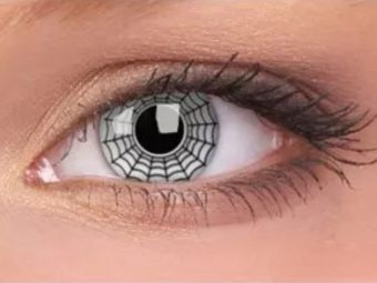   ColourVUE Crazy Spider web (2 stk) , Abdeckung, 3 Monatskontaktlinsen - ohne Dioptrie