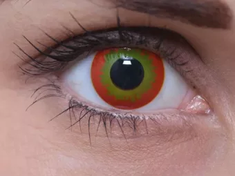   ColourVUE Crazy Wildfire (2 stk) , Abdeckung, 3 Monatskontaktlinsen - ohne Dioptrie