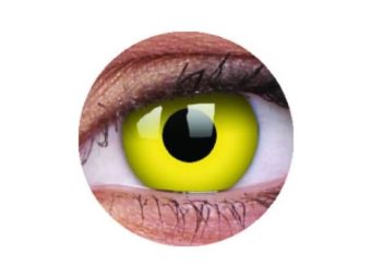   ColourVUE Crazy Yellow (2 stk) , Abdeckung, 3 Monatskontaktlinsen - ohne Dioptrie