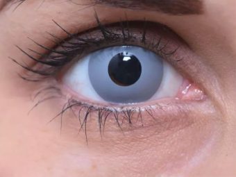   ColourVUE Crazy Zombie Grey (2 stk) , Abdeckung, 3 Monatskontaktlinsen - ohne Dioptrie